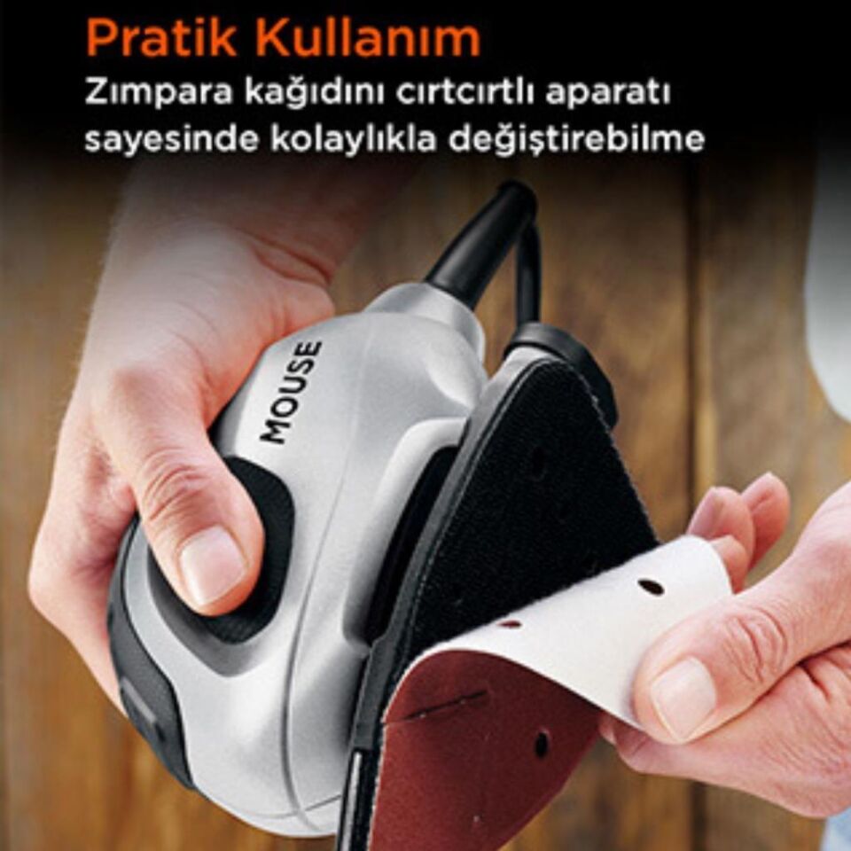 Black&Decker Silver Series Mouse Detay Zımpara Makinesi ve Aksesuar Seti 55 W BEW230SBCK-QS