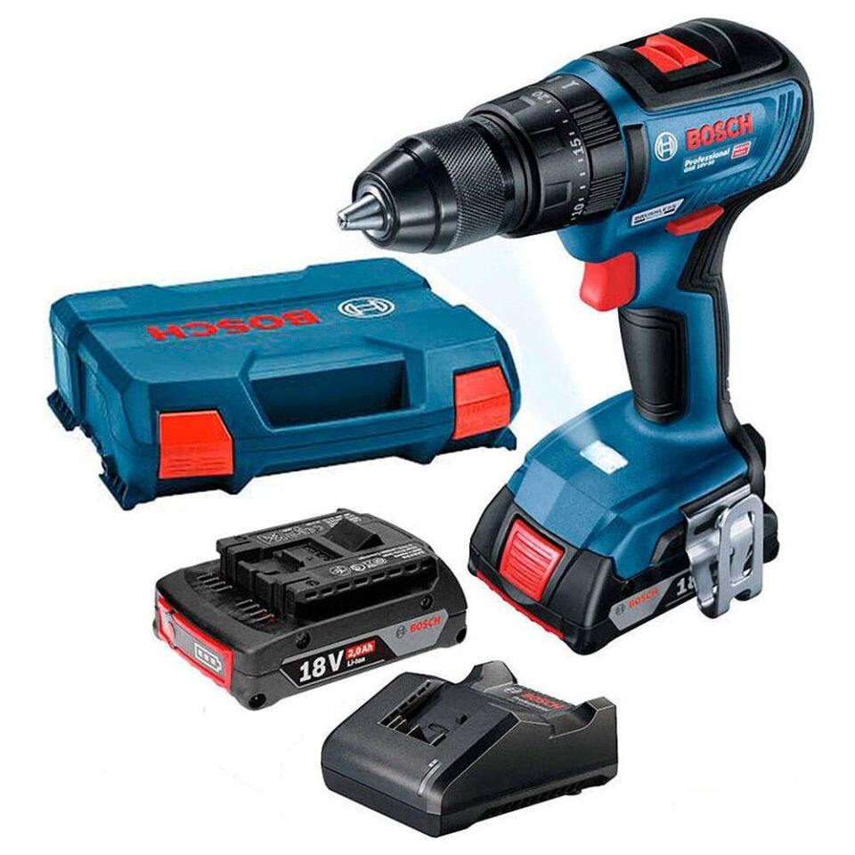 Bosch GSB 18v 50 Kömürsüz Akülü Darbeli Matkap 2x2Ah 06019H5100