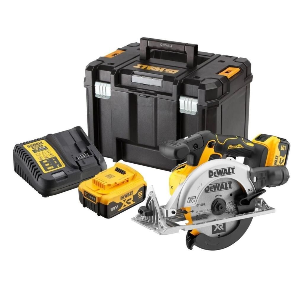 Dewalt DCS565P2 Kömürsüz Çift Akülü Daire Testere 2x5 Amper