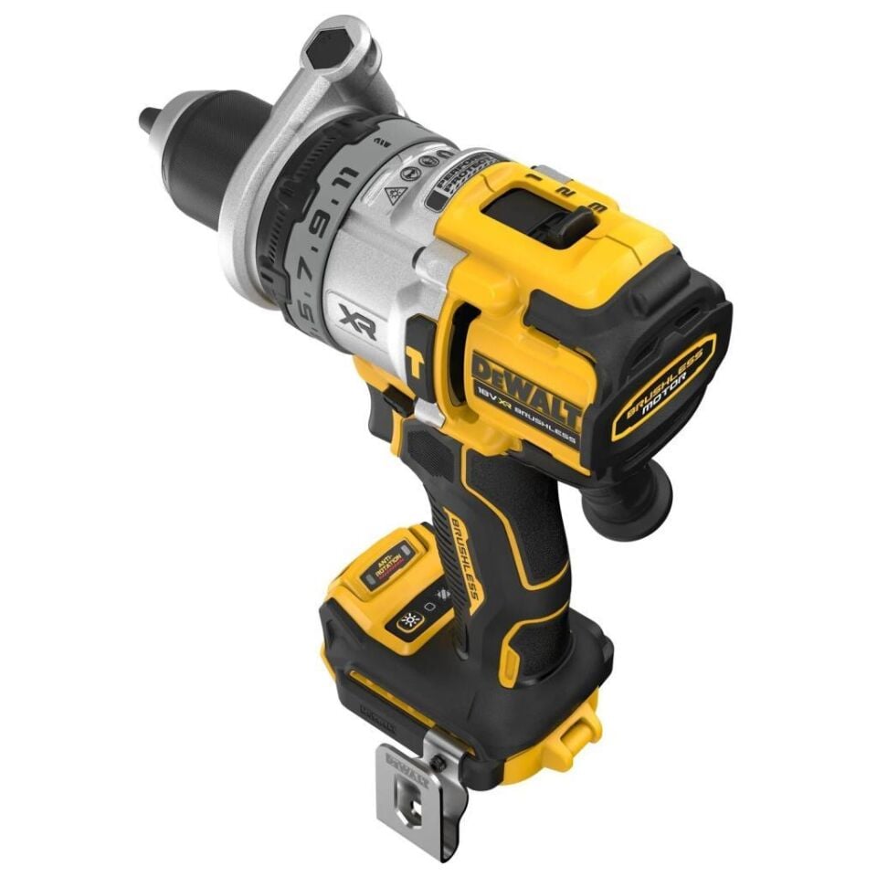 Dewalt XR Kömürsüz Akülü Darbeli Matkap 169Nm (Akü Hariç) DCD1007NT-XJ