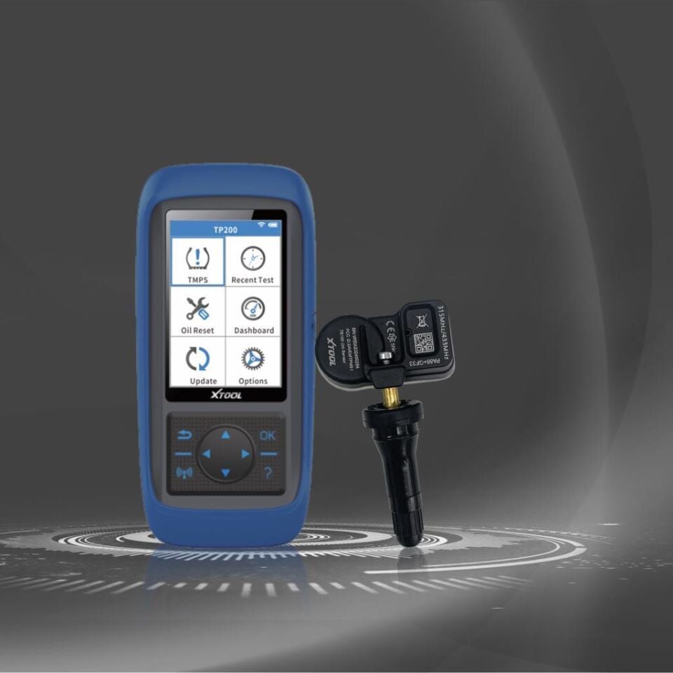 XTool TS100R Çift Frekanslı Kauçuk Versiyon Programlanabilir Lastik Basıncı İzleme Sistemi Sensörü