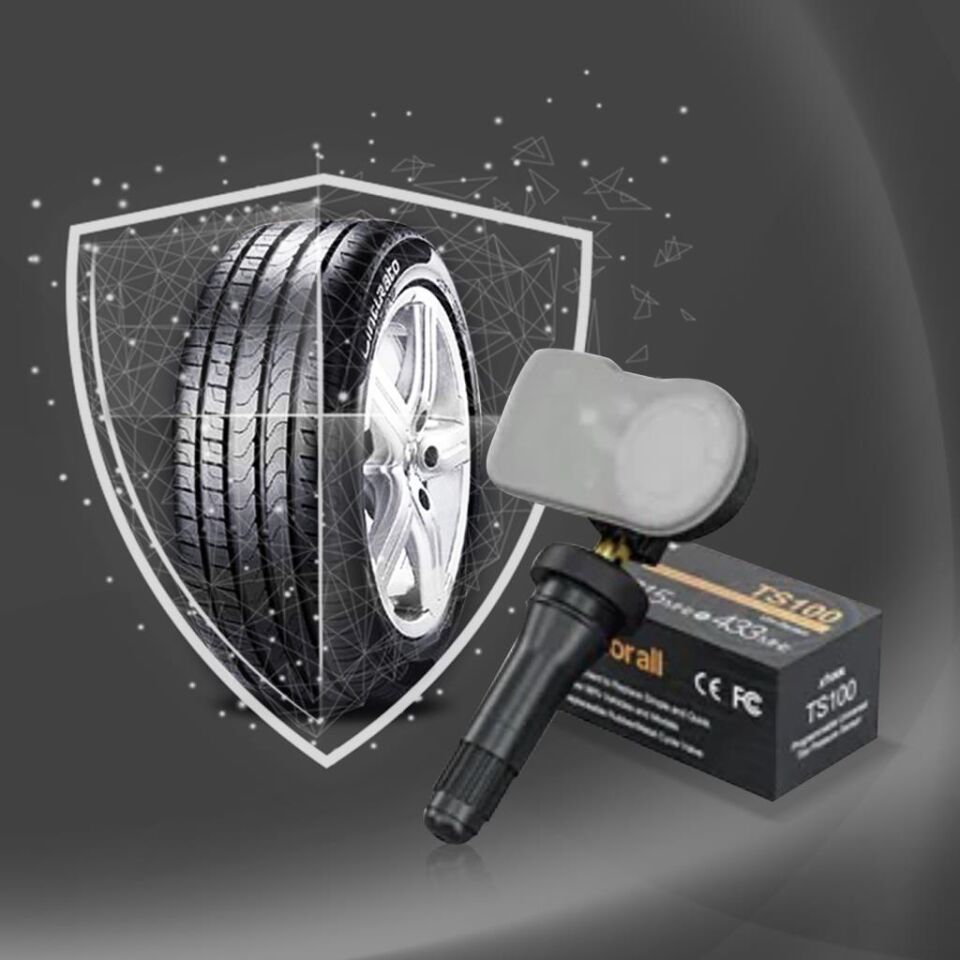XTool TS100R Çift Frekanslı Kauçuk Versiyon Programlanabilir Lastik Basıncı İzleme Sistemi Sensörü