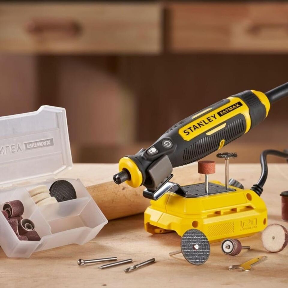 Stanley Akülü Mini Taşlama ve Gravür El Motoru (Akü Hariç) SFMCE030B-XJ