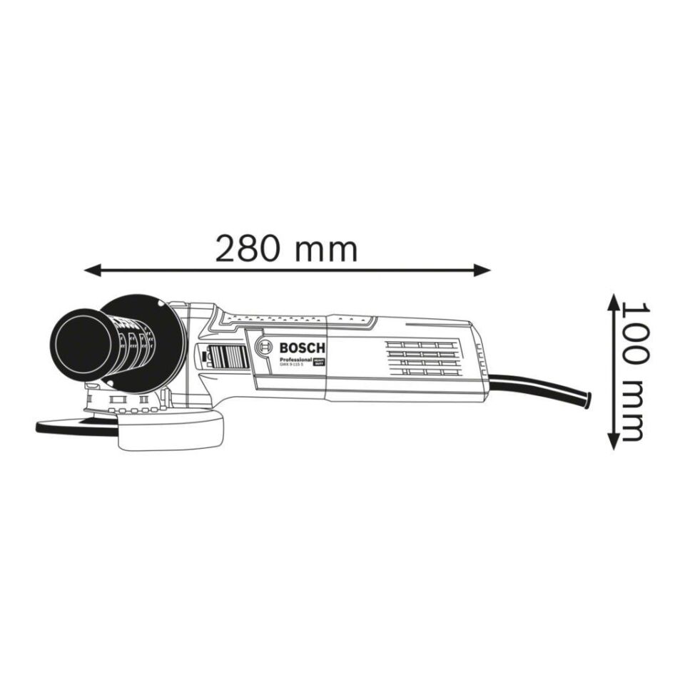 Bosch Gwx 9 115 S X-Lock Özellikli Devir Ayarlı Avuç Taşlama 900 Watt 06017B1000