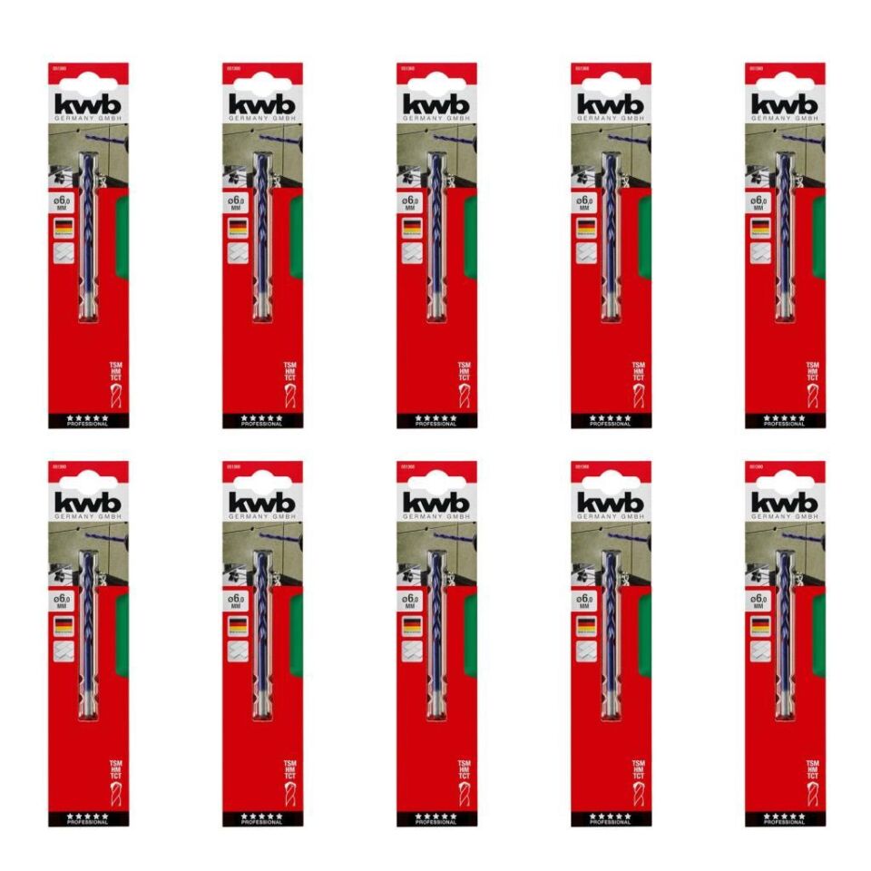 Kwb Sert Seramik Delme Matkap Ucu 6 mm x 10 Adet 49051360