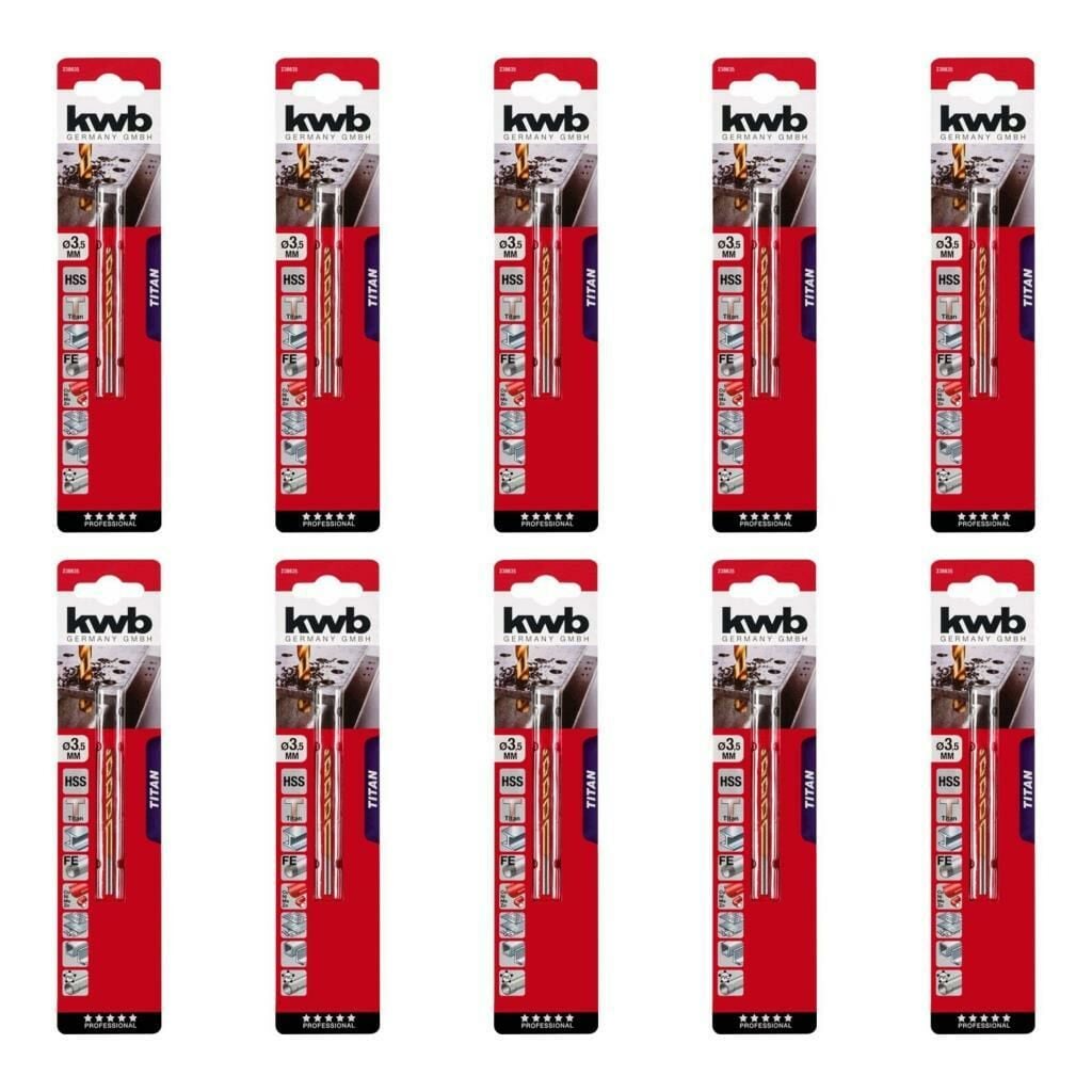 Kwb HSS Titanyum Metal Matkap Ucu 3,5mm x 10 Adet 49238635