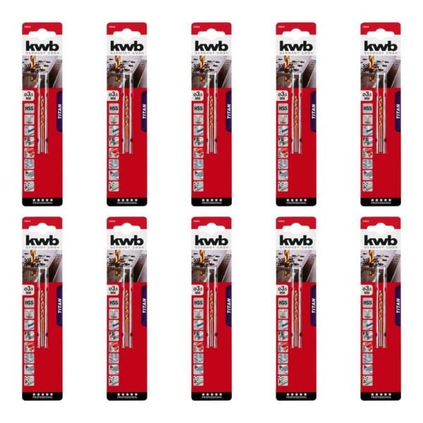 Kwb HSS Titanyum Metal Matkap Ucu 3,5mm x 10 Adet 49238635