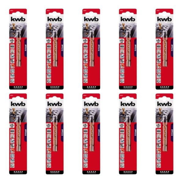 Kwb HSS Titanyum Metal Matkap Ucu 4,5mm x 10 Adet 49238645