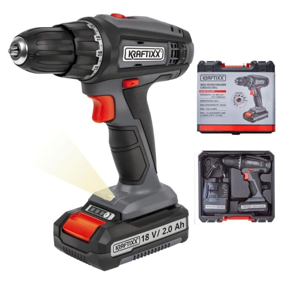 Kraftixx by Einhell KX-AS 18 Li Kit Akülü Darbesiz Vidalama Matkap 1x2 Amper 4514000
