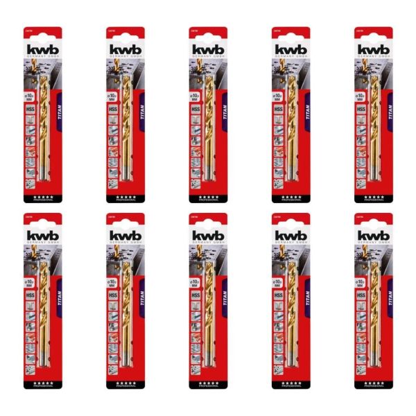 Kwb HSS Titanyum Metal Matkap Ucu 10mm x 10 Adet 49238700