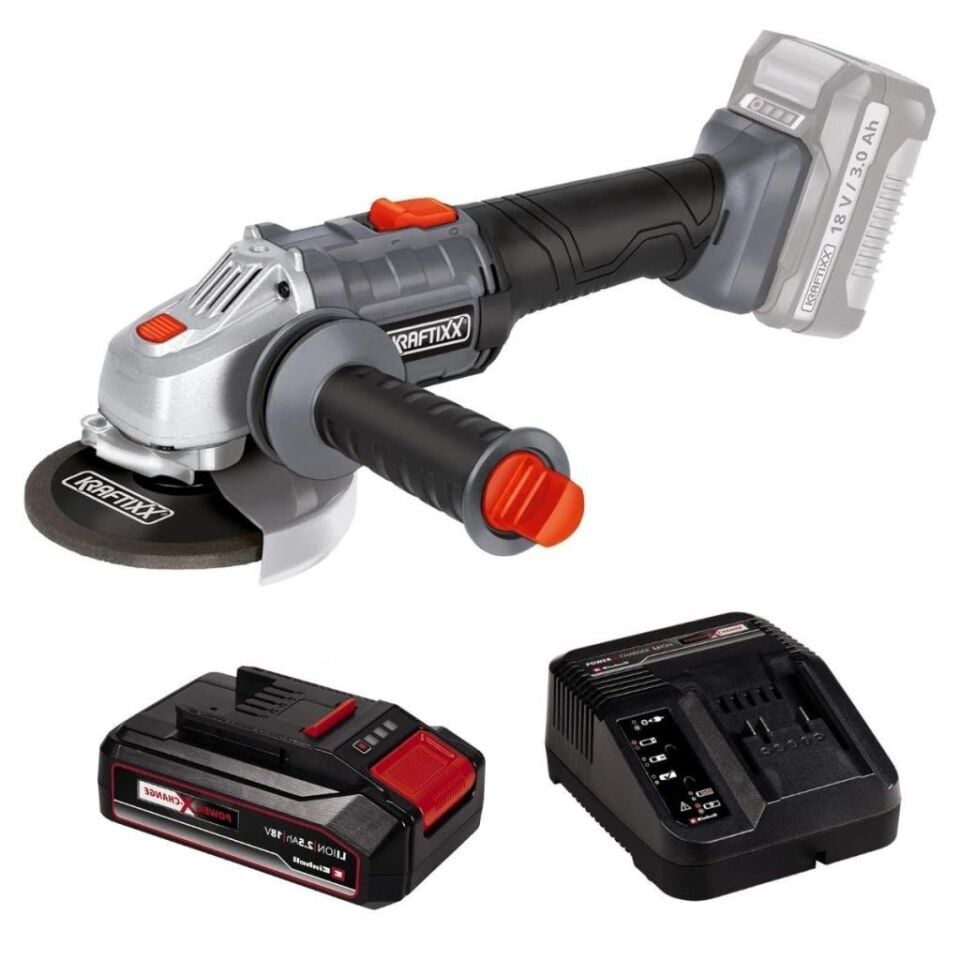 Kraftixx by Einhell KX-WS 18 Li Akülü Avuç Taşlama 1X2.5 Amper 4514008 S1