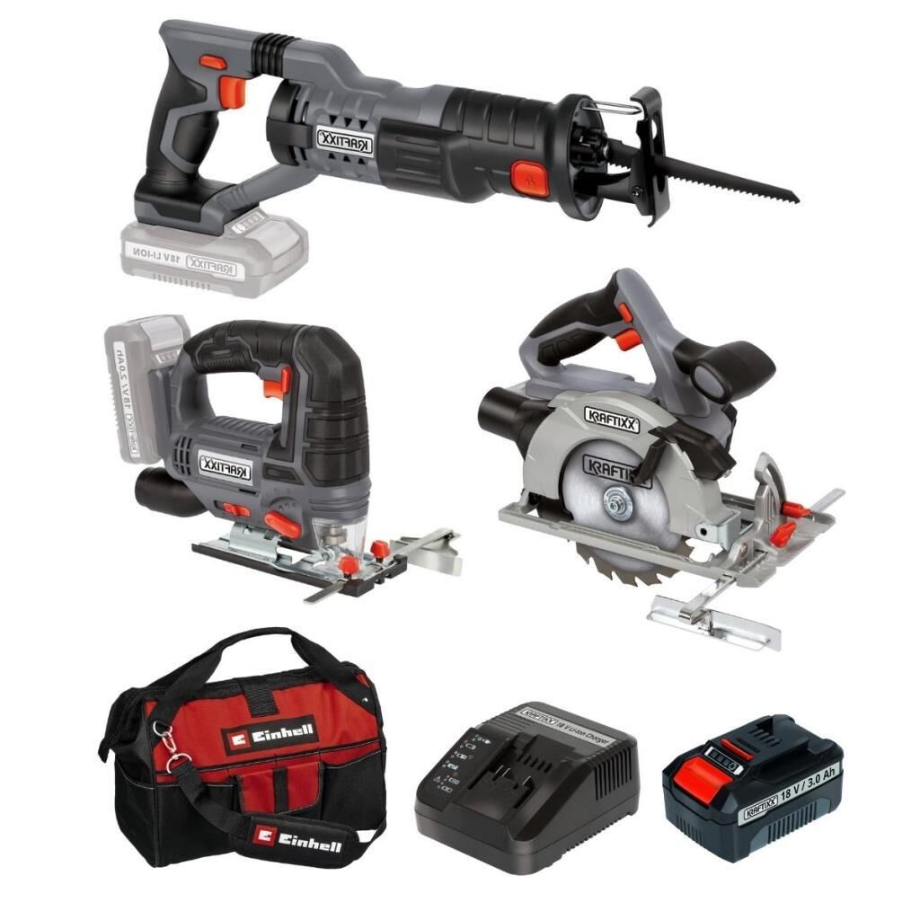 Kraftixx by Einhell Akülü Daire Testere Tilki Kuyruğu Dekupaj Set