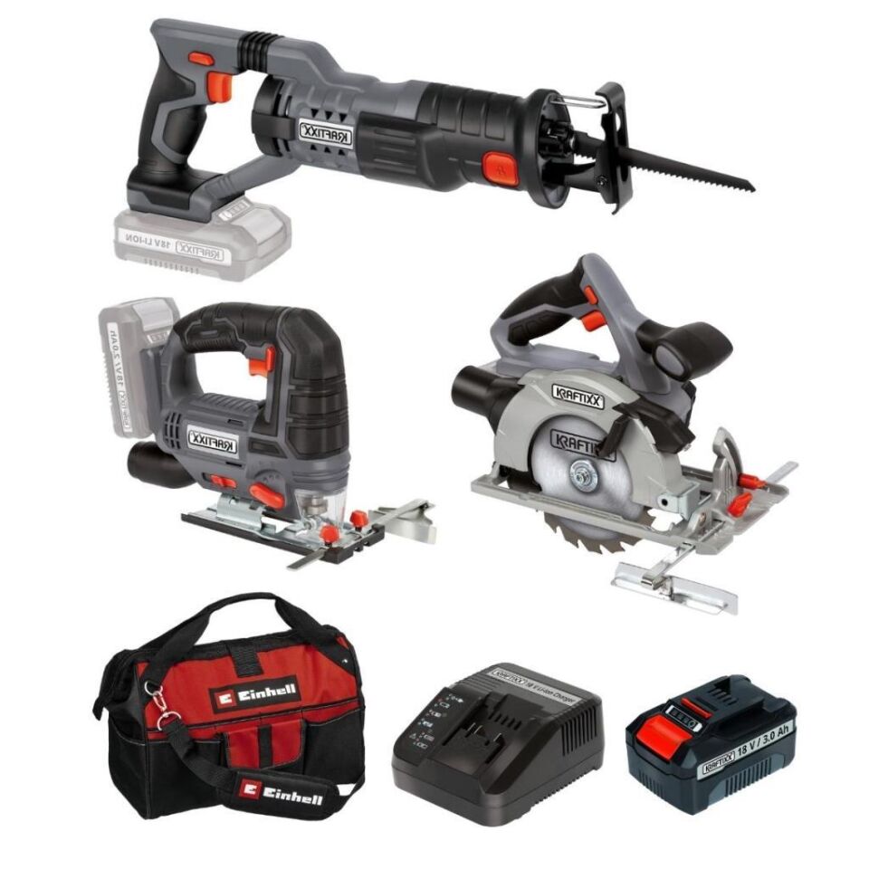 Kraftixx by Einhell Akülü Daire Testere Tilki Kuyruğu Dekupaj Set
