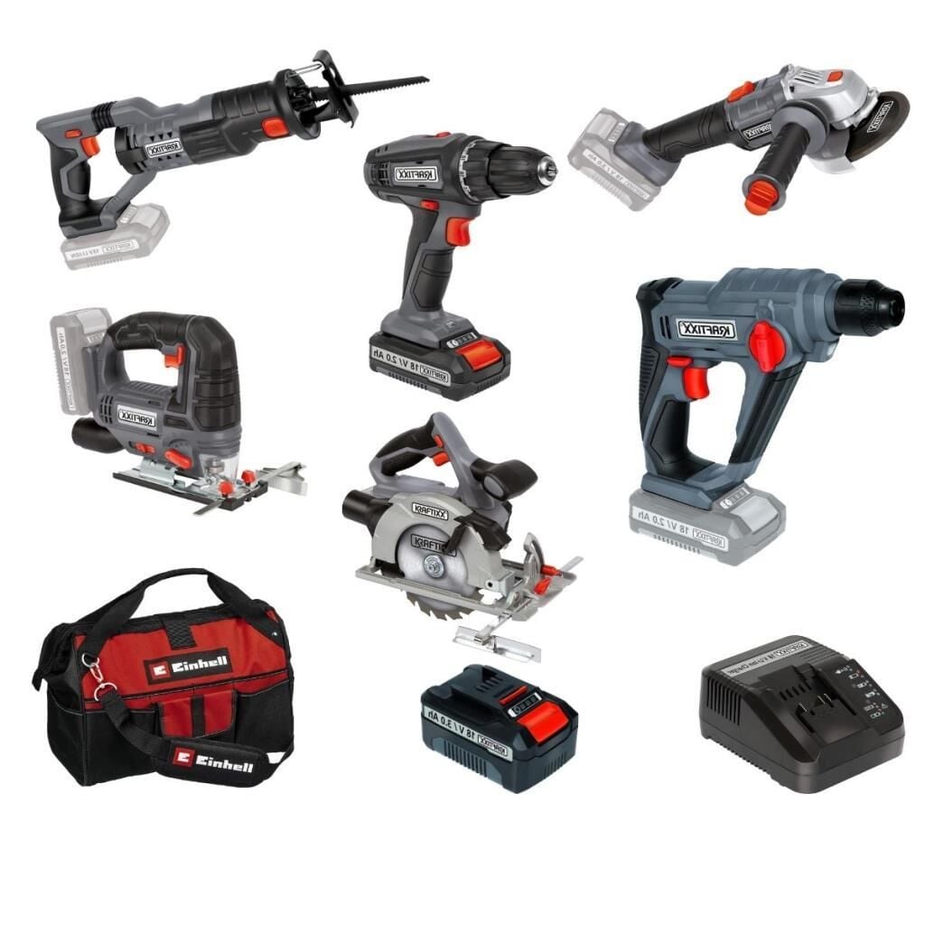 Kraftixx by Einhell Akülü El Aletleri Atölye Seti 2+3 Amper