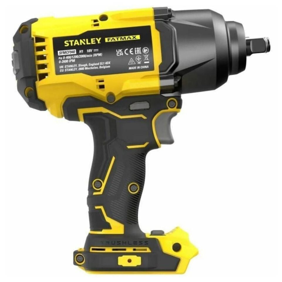 Stanley Fatmax Kömürsüz Akülü Somun Sıkma 1/2 950 Nm (Aküsüz) SFMCF940B-XJ TEŞHİR