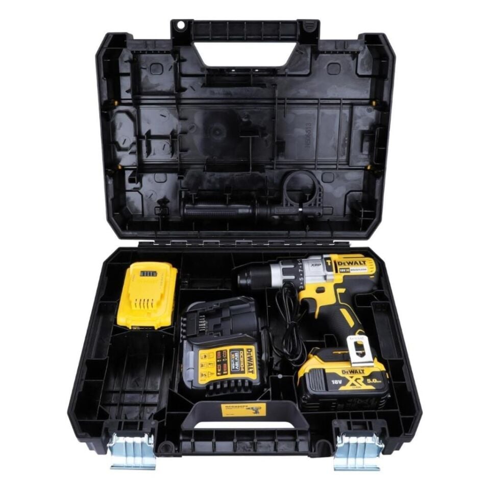 DeWalt DCD996P2-QW 18V XR Kömürsüz Darbeli Matkap Seti (2x5.0Ah Akü + Çanta)