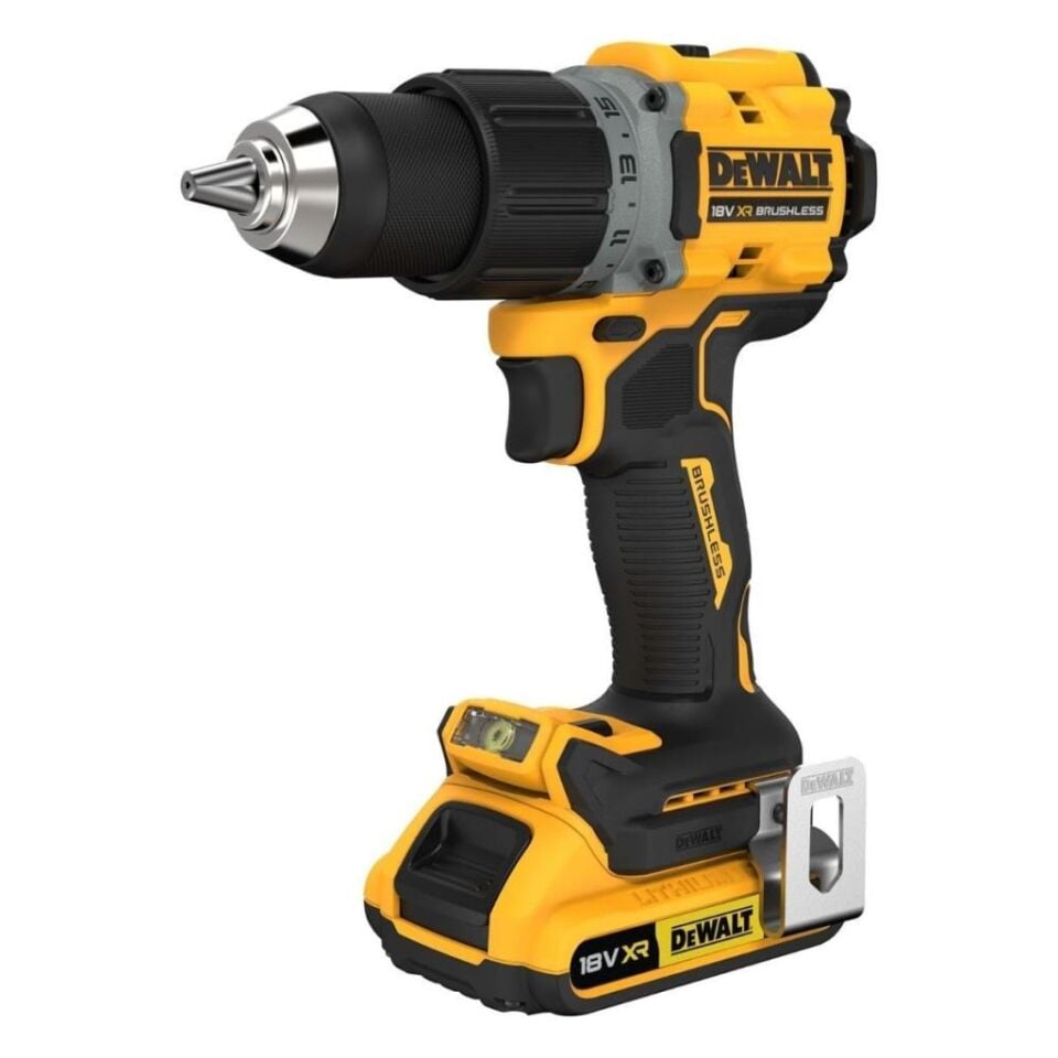 DeWalt DCD800D2T-QW 18V XR Kömürsüz Kompakt Matkap (2x2.0Ah Akü + Çanta)