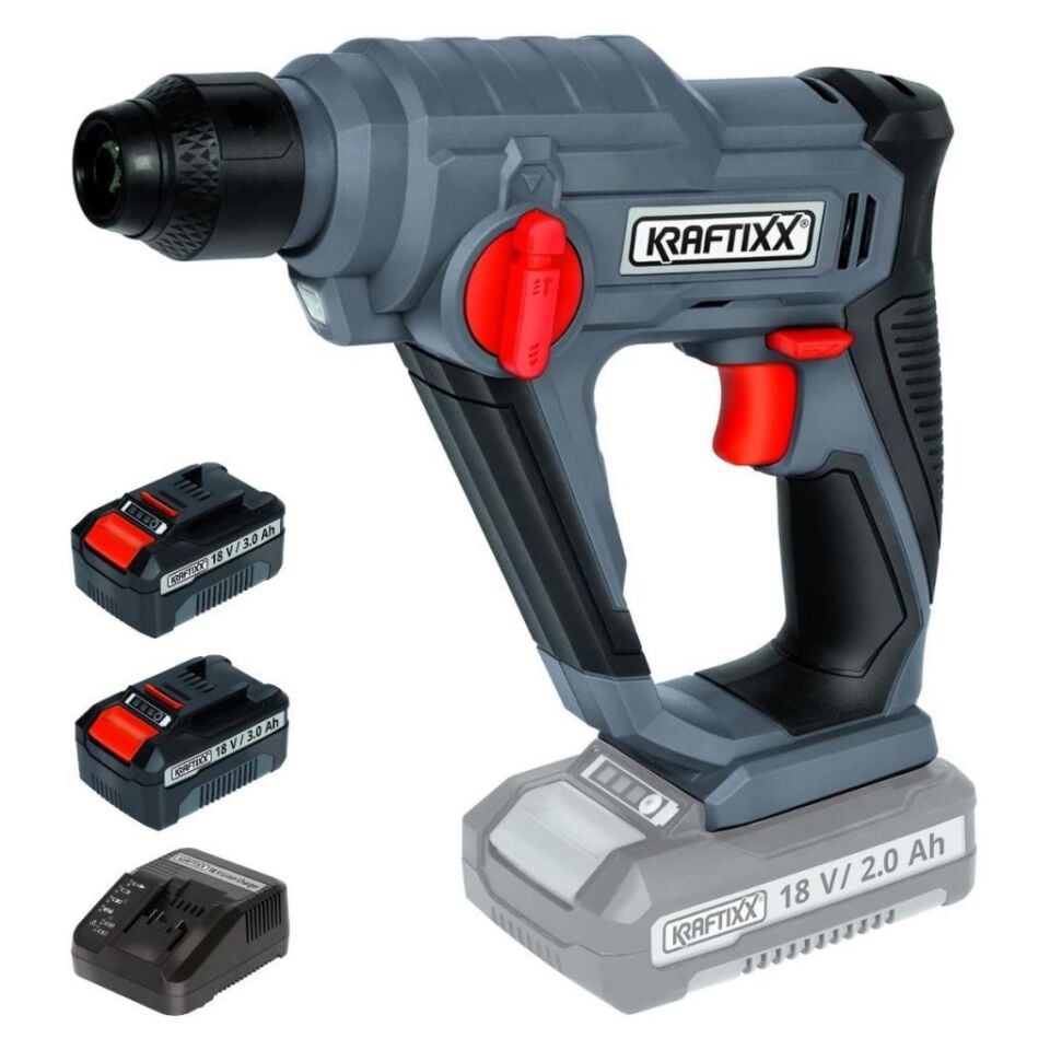 Kraftixx by Einhell KX-BH 18 Li Akülü Darbeli Pnömatik Matkap 2x3 Amper 4514010S3