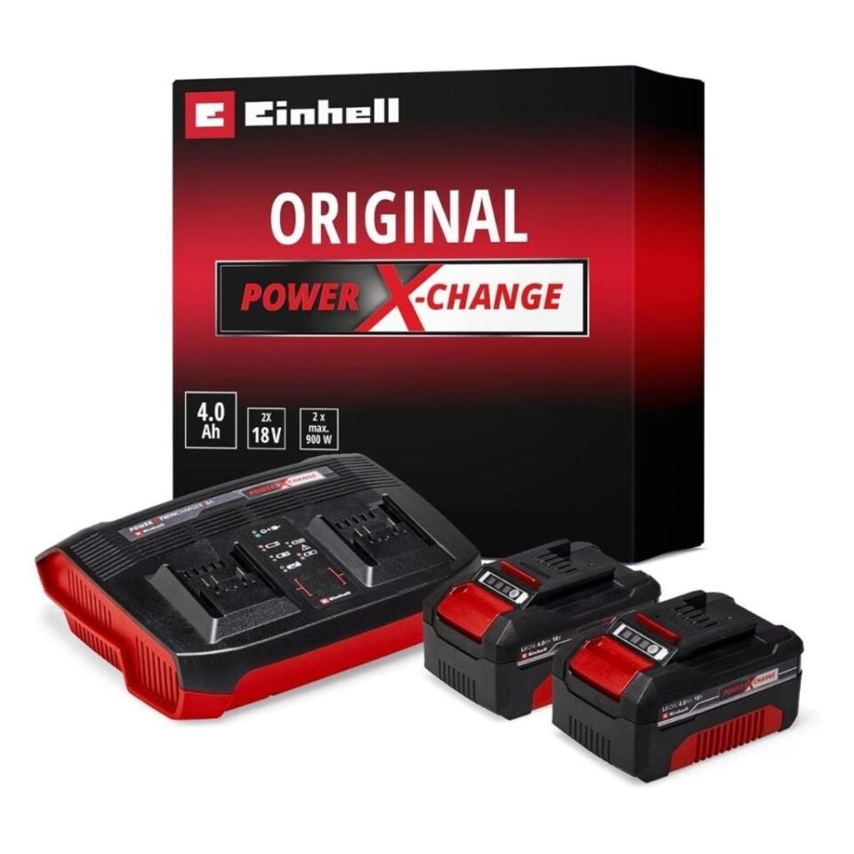 Einhell PXC 18V 2x4 Ah Twincharger Kit Akü & Şarj Cihazı 4512112