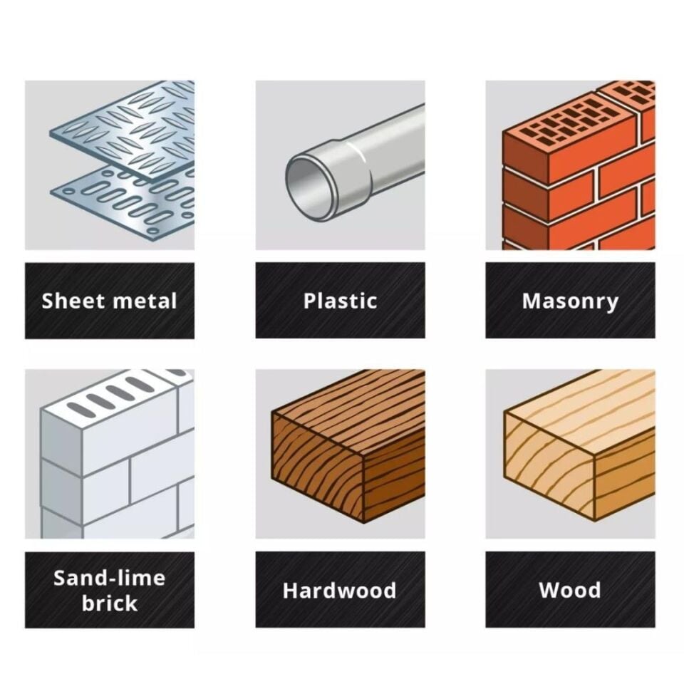 Einhell M-CASE 16 Parçalı Ahşap, Duvar ve Metal Matkap Ucu Seti 49108953