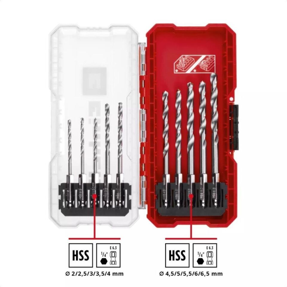 Einhell S-CASE 10 Parçalı Metal Matkap Ucu Seti 49108723