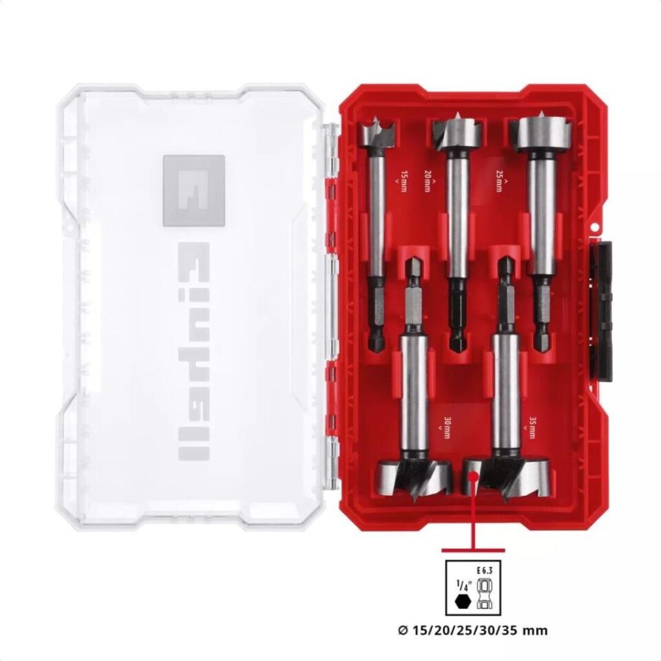 Einhell M-CASE 5 Parça Menteşe Matkap Ucu Seti 49706003