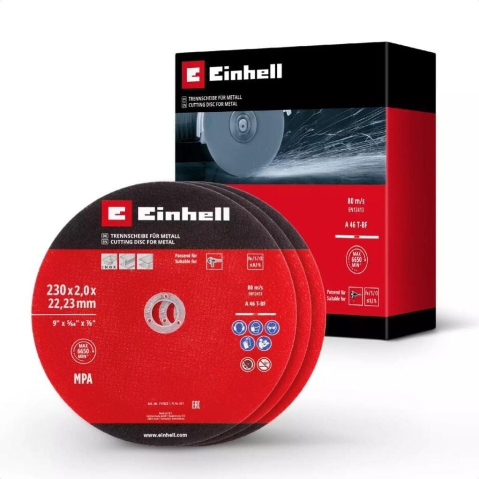 Einhell İnox Kesici Disk 230x2mm 3 Adet 49711523