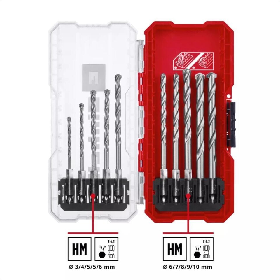 Einhell S-CASE 10 Parça Duvar Matkap Ucu Seti 49108743