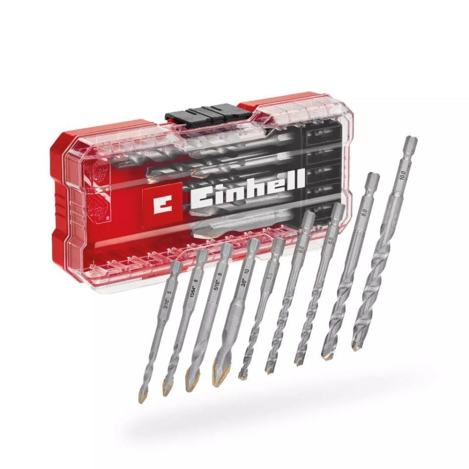 Einhell S-CASE 10 parça TCT Elmas Fayans Matkap Ucu Seti 49051410