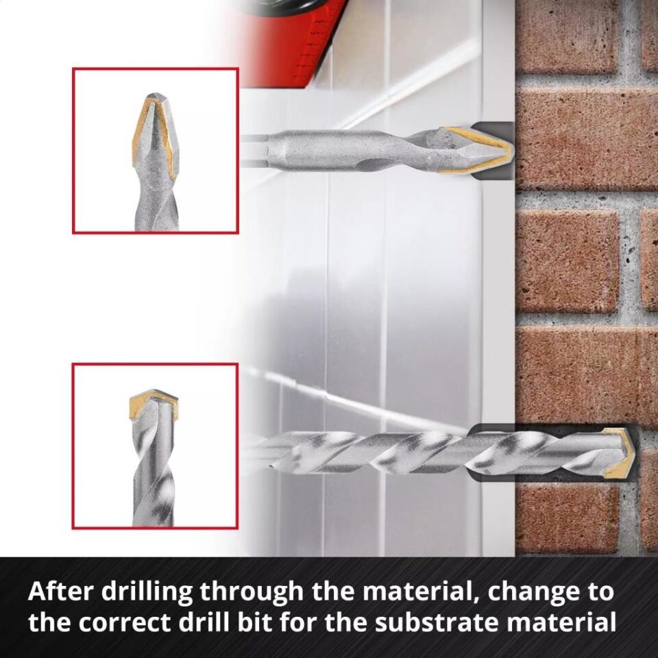 Einhell S-CASE 10 Parça TCT Elmas Fayans Matkap Ucu Seti 49051410