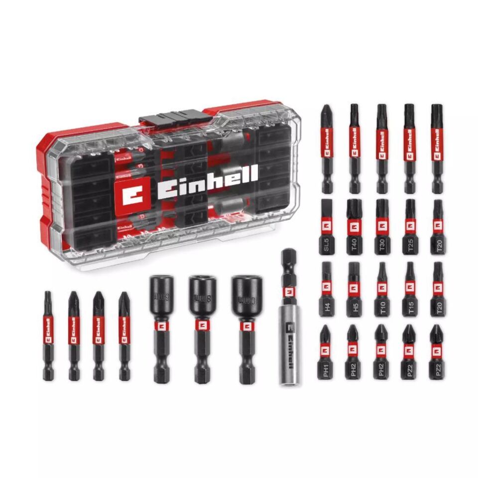 Einhell S-CASE 28 Parça Darbeye Dayanıklı Matkap Ucu Seti 49108703