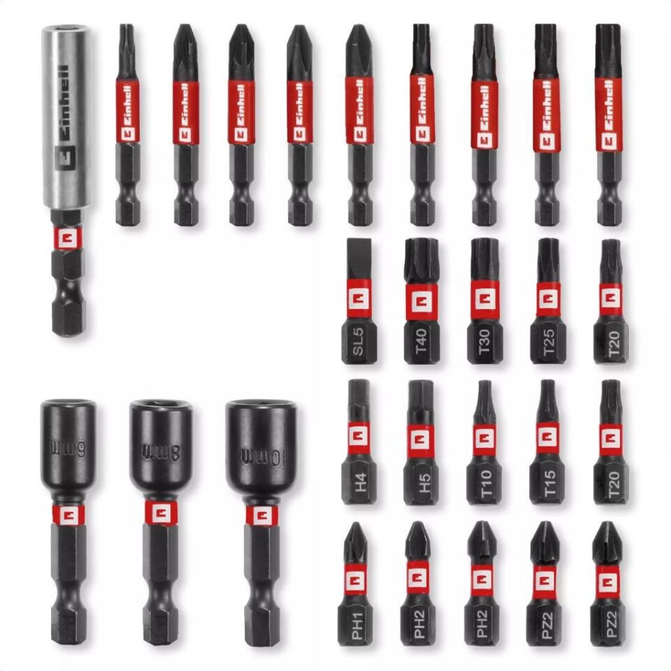 Einhell S-CASE 28 Parça Darbeye Dayanıklı Matkap Ucu Seti 49108703