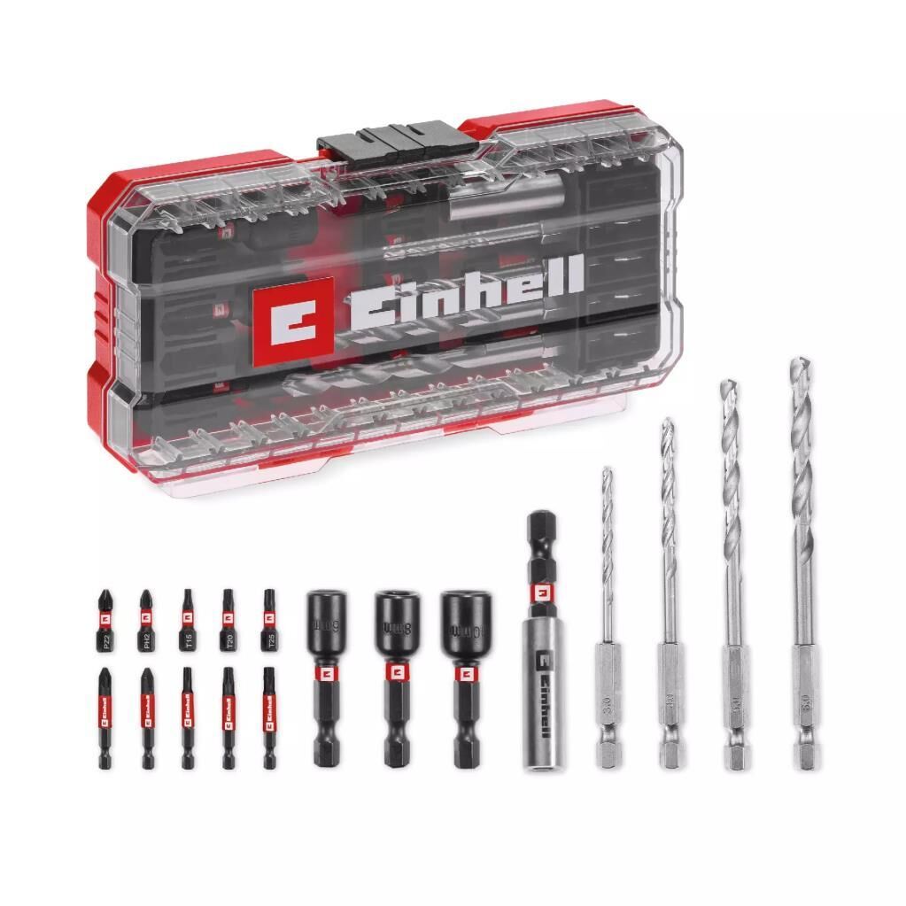 Einhell S-CASE 18 Parça Darbeye Dayanıklı Vidalama Uç Seti 49108709