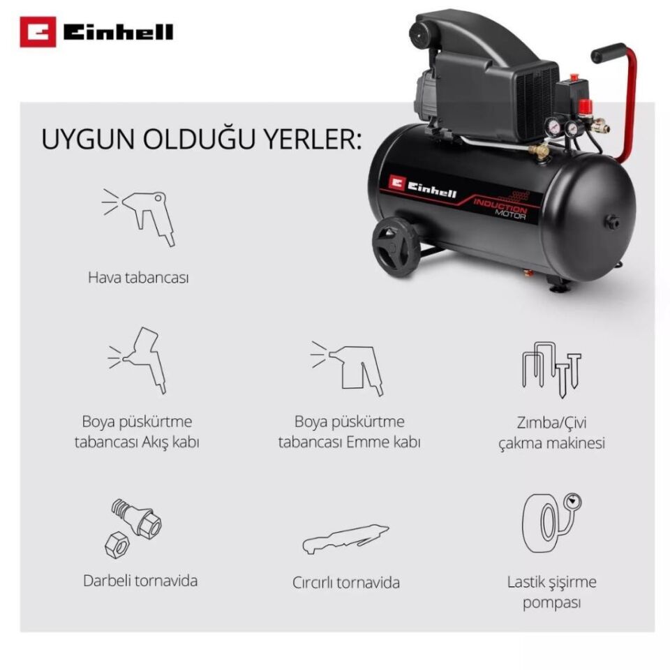 Einhell TC-AC 270/50/10 Kompresör (Yağlı) 4007361