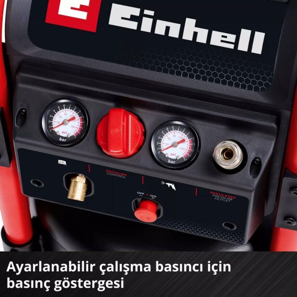 Einhell TE-AC 240/24 Silent Sessiz Hava Kompresörü (Yağsız) 4010452