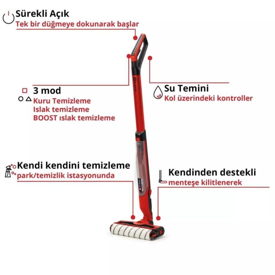 Einhell CLEANEXXO Solo Akülü Sert Zemin Temizleyici 3437110