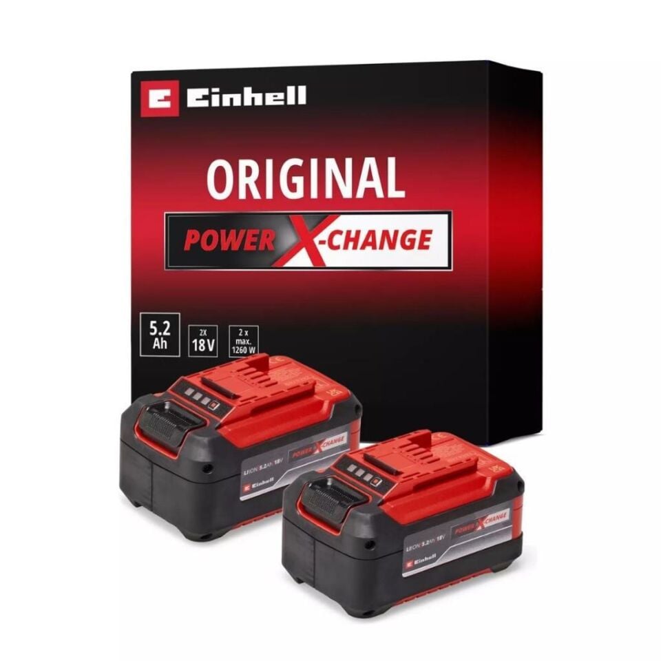 Einhell 2x18V 5,2 Ah Power-X-Change Twinpack Akü 4511526