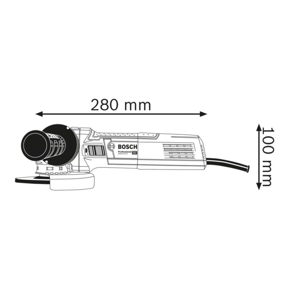 Bosch Gwx 9 115 S X-Lock Özellikli Devir Ayarlı Avuç Taşlama 900 Watt 06017B1000