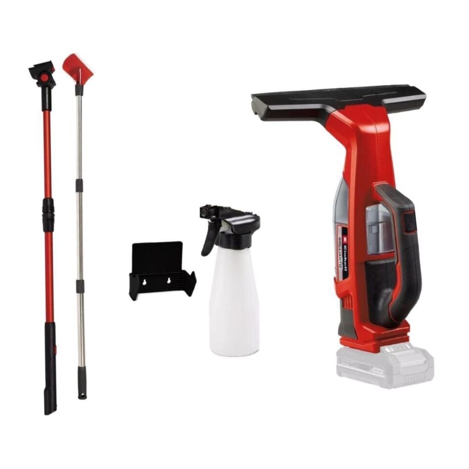 Einhell BRILLIANTO Solo Akülü Teleskobik Uzatmalı Cam Temizleme Makinesi 3437100