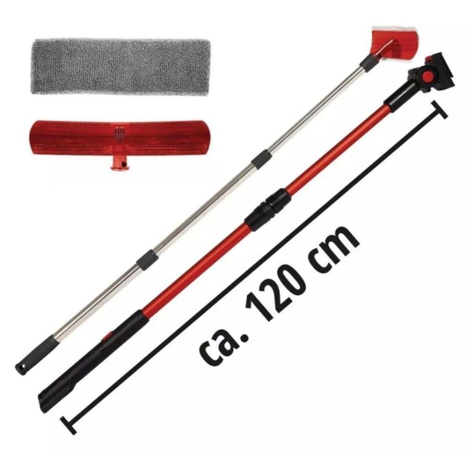 Einhell BRILLIANTO Akülü Teleskobik Uzatmalı Cam Temizleme Makinesi 1x2,5Ah 3437100