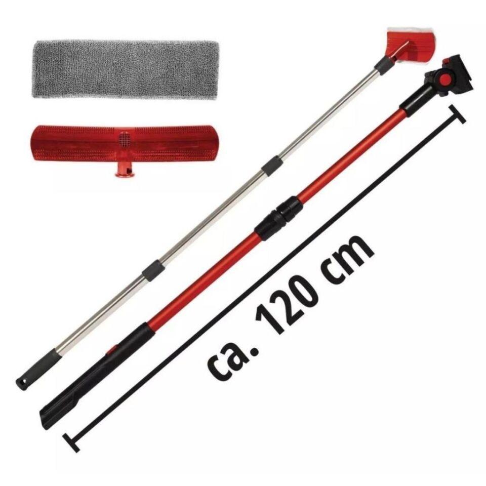 Einhell BRILLIANTO Akülü Teleskobik Uzatmalı Cam Temizleme Makinesi 1x2,5Ah 3437100