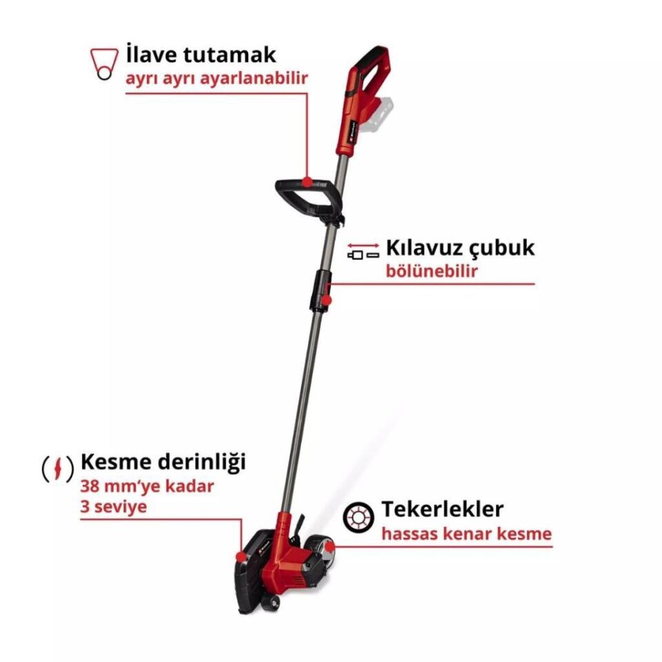 Einhell Expert GE-LE 18/190 Li Solo Akülü Kenar Kesme 3424300