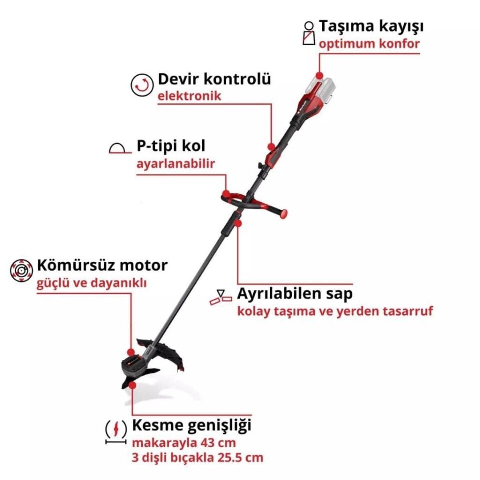Einhell GP-BC 36/430 Li P BL Solo Akülü Çalı Tırpanı 3411345
