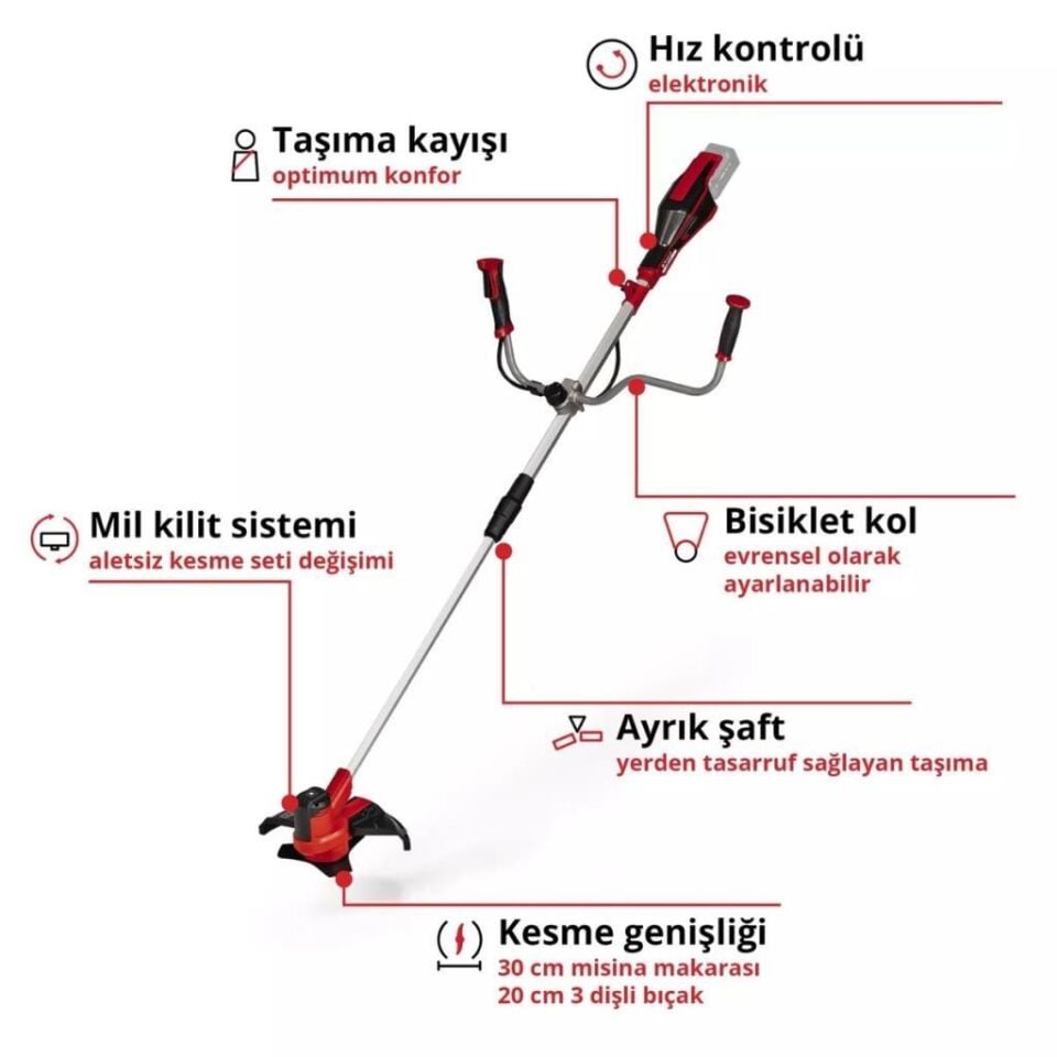 Einhell AGILLO 18/200 Solo Akülü Çalı Tırpanı 3411310