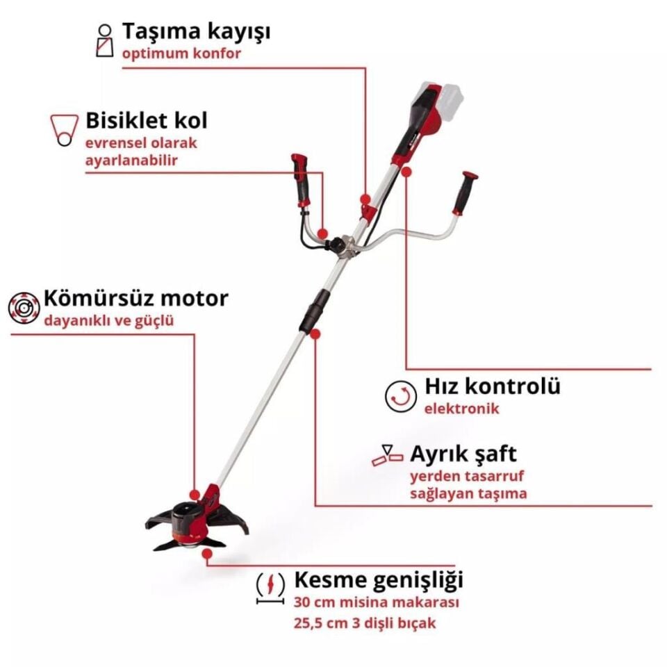 Einhell AGILLO 36/255 BL Solo Akülü Çalı Tırpanı 3411320