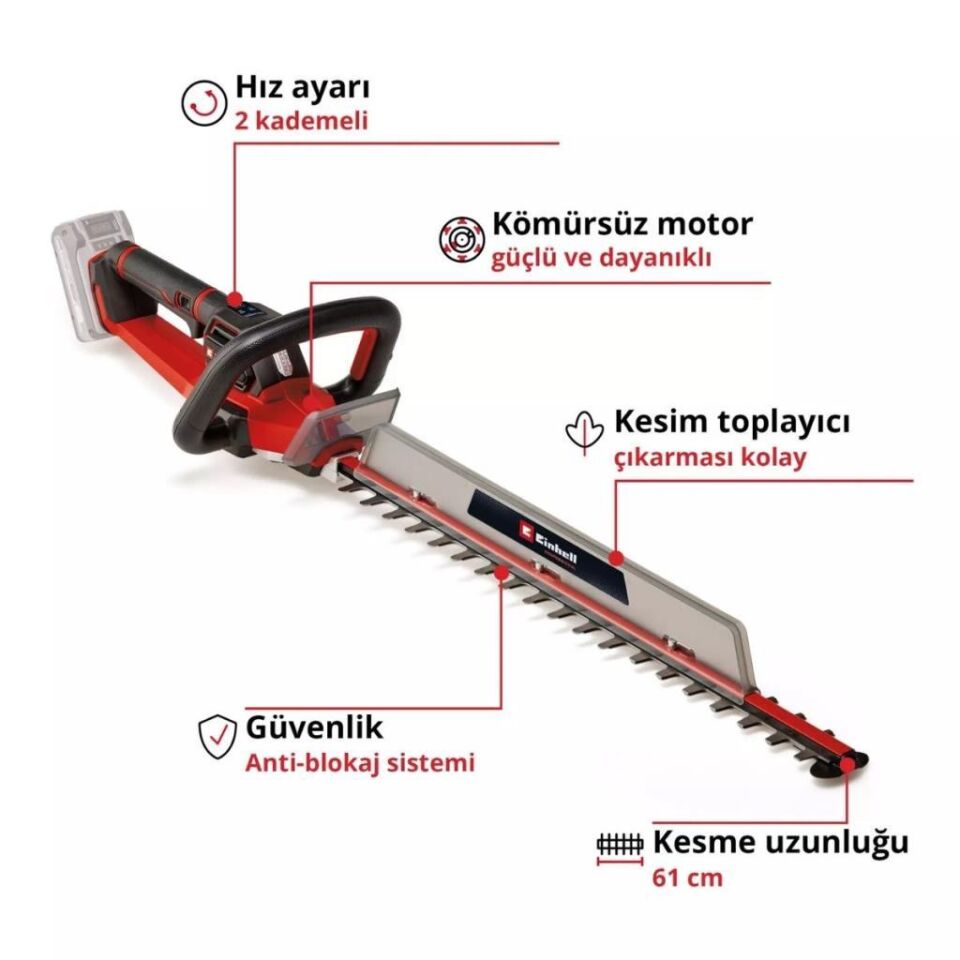 Einhell GP-CH 18/61 Li BL Solo Akülü Çit Budama 3410935