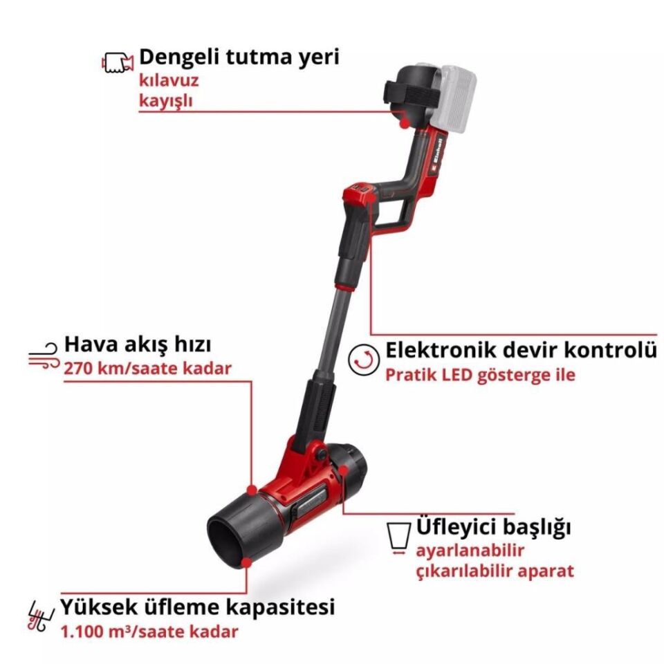 Einhell GP-LB 36/270 Li E BL Solo Akülü Yaprak Üfleme 3433570