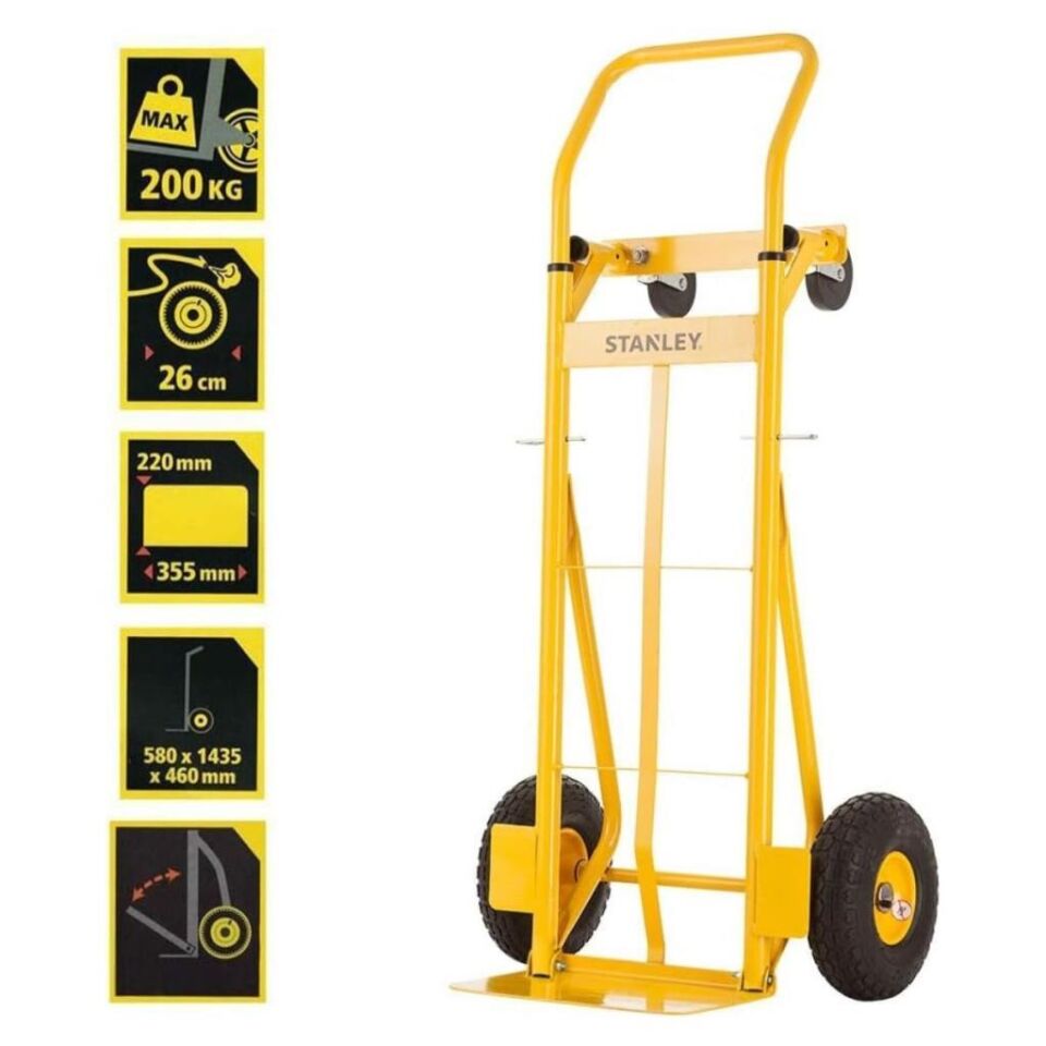 Stanley MT520 150/200Kg Endüstriyel Çok Fonksiyonlu El Arabası