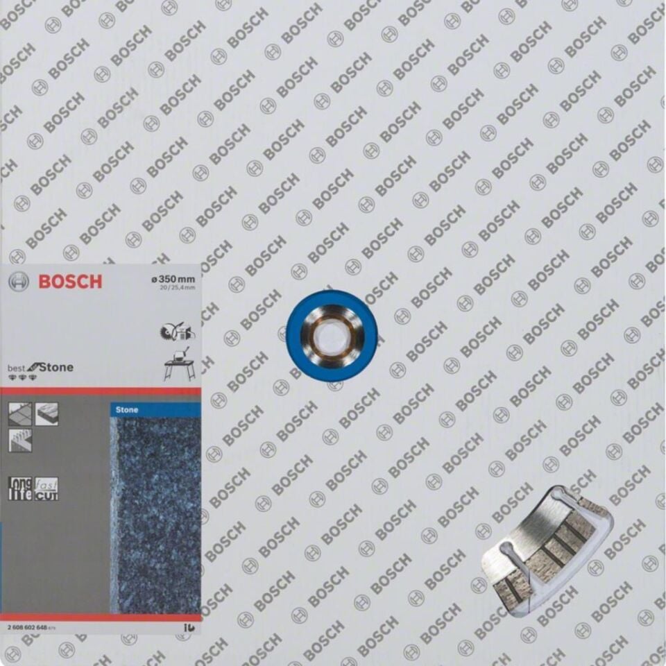 Bosch Best 350x25,40 Elmas Taş Kesme Diski 2608602648