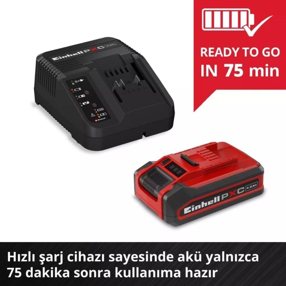 Einhell 18V 4,0 Ah PLUS PXC Starter Kit Akü & Şarj Cihazı 4512159
